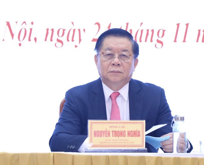 Ông Nguyễn Trọng Nghĩa: Hệ giá trị văn hóa, vừa phải dựa trên nền tảng giá trị truyền thống, vừa phải gắn với yêu cầu của thời đại mới (26/11/2022)